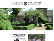 Tablet Screenshot of landgoed-zuylestein.nl